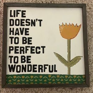Wall decor sign